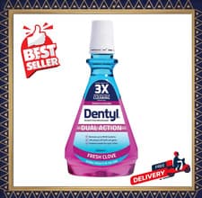 Image of Dentyl Dual Action CPC Mouthwash 12hrs Fresh Breath & 500 ml (Pack of 1)