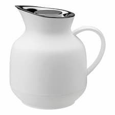 Image of Stelton vacuum jug Amphora, teapot with glass insert, jug, Soft White, 1 L