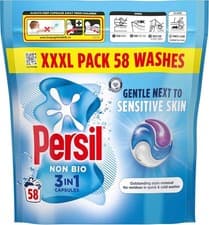 Image of Persil Non Bio 3 in 1 Washing Capsules laundry capsules gentle next sensitive