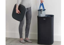Image of Joseph Joseph 50002 Tota 60 Litre Laundry Separation Basket, Carbon Black