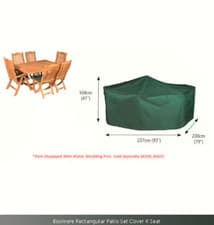 Image of Bosmere Rectangular Patio Set Cover 6 Seat