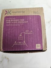Image of Knightsbridge Recessed Downlight White GU10/MR16 Twist & Lock IP20 Rated NEW