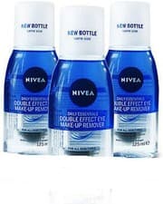 Image of 3 X Nivea Daily Essentials Double Effect Eye Make-Up Remover 125ml