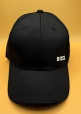 Image of Brand New Hugo Boss Black Logo Baseball Cap/Hat Adjustable One Size