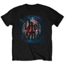Image of The Who Men's The Who Target Texture T-Shirt, Black, X (Size:X-Large)