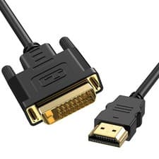 Image of iNassen 1.8M DVI to HDMI Cable Bi-Directional DVI-D 24+1 Male to HDMI
