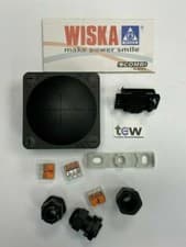 Image of Wiska 308 Weatherproof Outdoor Combi & Wago Junction Box Black White Grey IP67