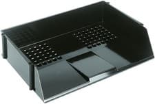 Image of Deflecto Value Wide Entry Letter Tray - Black