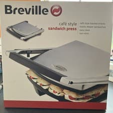 Image of Breville CAFE STYLE sandwich Press BRAND      NEW In Box