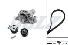 Image of DOLZ KD056 Water Pump & Timing Belt Kit for CITROËN,FIAT,LANCIA,PEUGEOT