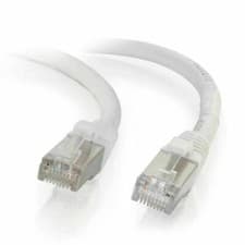Image of 🔥 C2G 1.5m Cat6a Booted Shielded SSTP Network Patch Cable - White 83487