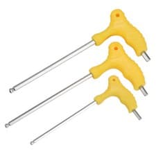 Image of Metric Power T Handle Hex Allen Key Ball End Spanner 2mm - 12mm - CR-V