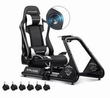 Image of GTPLAYER Racing Simulator Cockpit with Seat, Sim Racing Cockpit