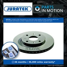 Image of 2x Brake Discs Pair Vented fits RENAULT KANGOO Front 1997 on With ABS 259mm Set