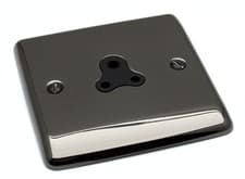 Image of Black Nickel Polished Sockets and Switches Black Trim - Definition Range