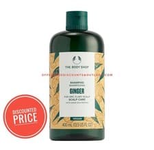 Image of THE BODY SHOP Ginger Shampoo Anti-Dandruff Vegan for Dry Flaky Scalp Care 400ml