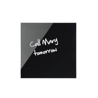 Image of Bi-Office Glass Magnetic Board Black Surface Frameless 48x48cm GL150201