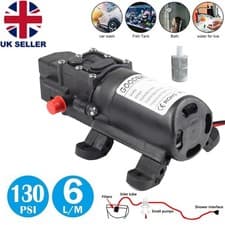 Image of 12V Water Pump 130PSI Self Priming Pump Diaphragm High Pressure Automatic Switch