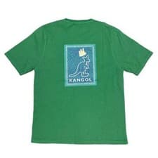 Image of Genuine KANGOL T-Shirt TEE KING T-Shirt Male Green L - KAS23-TSH11-137-L