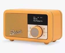 Image of Roberts Revival Petite Portable Wireless Radio DAB/DAB+ 3.5mm Jack Yellow
