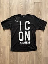 Image of DSquared2 Icon T-Shirt - Juniors 16 Years - Black £115 RRP BNWT