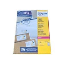 Image of Avery Ultragrip Laser Address Labels QuickPEEL 63.5x38.1mm 21 Per Sheet Wht