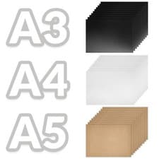 Image of MDF Board Sheet | A3 A4 A5 Panel | 3 Colours | Several Quantities