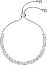 Image of Ted Baker Melrah Crystal Adjustable Tennis Bracelet Silver/Clear