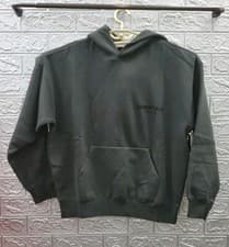 Image of New Essentials Fear Of God 2 Sided Logo Pullover Hoodie Lime Black Size XSmall