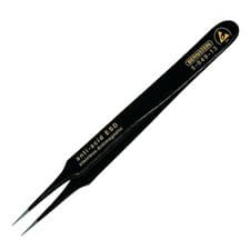 Image of Bernstein 5-049-13 SMD Tweezers 110mm Straight Very Sharply Pointed ESD