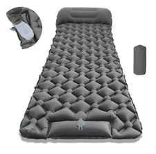 Image of Inflatable Camping Mat Self Inflating Camping Sleeping Air Bed Single Mattress