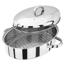 Image of Judge Stainless Steel Oval Roaster & Rack - Ref 5666
