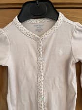 Image of Ralph Lauren Pink floral babygirl babygrow size 9M £20.00!!!