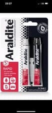 Image of Araldite Rapid Fast Setting Epoxy 2 Part Strong Adhesive Glue 2 x 15ml Tubes