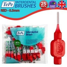 Image of TePe Interdental Brushes Original Red 0.5 mm, Pack of 25