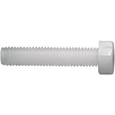 Image of Toolcraft Hexagonal Screw DIN 933 Polyamide M2 x 20mm Pack Of 10