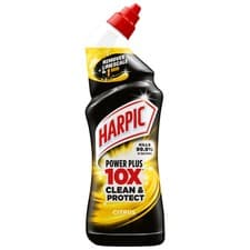 Image of Harpic Toilet Cleaner Gel Power Plus 10X Clean and Protect Citrus, 750ml