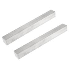 Image of 2 Pcs 1 1/4" Thick  x 1 1/4" Width x 12" Long Square 6061 Aluminum Flat Bar
