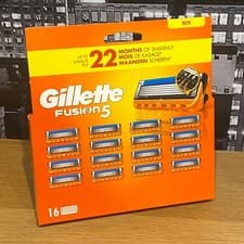 Image of Gillette Fusion5 Razor Blades Replacement Cartridges Refills 16 Pack Original