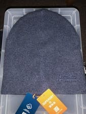 Image of Superdry Unisex Hat Beanie Navy 100% Cotton winter warm