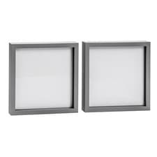 Image of 3D Box Photo Frames - 20 x 20" - Grey - Pack of 2