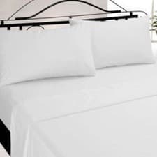 Image of 800 thread Count Fitted Sheet Superdeep Cotton Rich Easycare Sateen Finish White