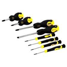 Image of Rolson Screwdriver Set 8pc Precision, Stubby and 100mm Handles 28852