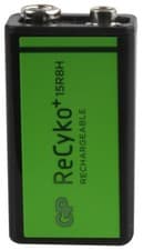 Image of Gp Batteries GPRHV158B019 Recyko+ Pre-charged Pp3 150mah Ni-mh Battery