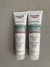 Image of 2x Eucerin DermoPurifyer Oil Control Triple Effect Cleansing Gel 150ml FREEPOST