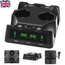 Image of 4 In 1 Controller Charger Dock Station Stand For Playstation PS4 PSVR VR Move