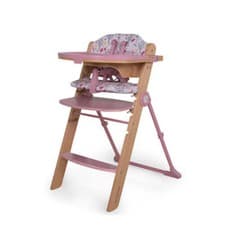 Image of Cosatto Waffle Wooden Highchair 6-36 months, Cushions & Trays Included Unicorn