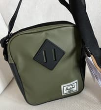Image of Herschel Heritage Small Crossbody Weather Resistant in Ivy Green/Black