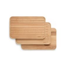 Image of Brabantia Profile cutting board set of 3, cutting surface, wood, 40 x 25 cm