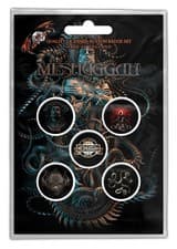 Image of Meshuggah Violent Sleep Of Reason 5 Button Badge Pack Officially Licensed